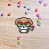 Pride Aufnäher – Bestickter Corgis LGBTQ+ Aufnäher, Regenbogen Flagge