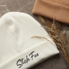 Individuell bestickte Mütze, personalisierte Fold over Hat mit Text oder Logo, Small Business Logo