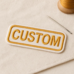 Individuell Bestickter Aufnäher | Personalisierter Patch nach Wunsch | Custom Patch mit Text oder Logo | Gestickter Aufnäher | Bügelbild