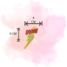 Blitz Aufnäher | BOOM! | Aufbügelbare Applikation (4 x 9 cm)