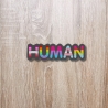 Pride Aufnäher | Regenbogen Mensch | Bestickter LGBTQ+ Aufnäher mit Regenbogen-Flaggen