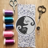 Tier Aufnäher | Kitty Yin Yang Stickapplikation | Anpassbare Farben