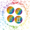 Pride Patch: Sternzeichen Regenbogen LGBTQ+ zum Aufnähen und Aufbügeln, 6 cm