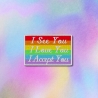 Rainbow Pride Patch – Gestickte LGBTQ+ Applikation, sehen, lieben, akzeptieren