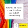 Pride Aufnäher | Katze mit Regenbogen Flagge LGBTQ+ Gestickte Applikation