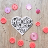 Puppy Patch, Gesticktes Hundeliebhaber Herz, DIY Applikation