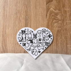Puppy Patch, Gesticktes Hundeliebhaber Herz, DIY Applikation