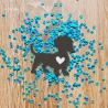 Gestickter Silhouette Dackel Aufnäher: Anpassbare Farben, 7,5 cm Hundeliebhaber Geschenk