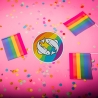 Pride Patch: Sternzeichen Regenbogen LGBTQ+ zum Aufnähen und Aufbügeln, 6 cm