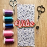 Retro Aufnäher | Bunte Vibe Gestickte 70er Jahre Regenbogen Applikation | 8,5cm