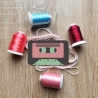 Retro Aufnäher: Kassette 80er Jahre Mixtape Stickapplikation
