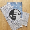 Tier Aufnäher | Kitty Yin Yang Stickapplikation | Anpassbare Farben