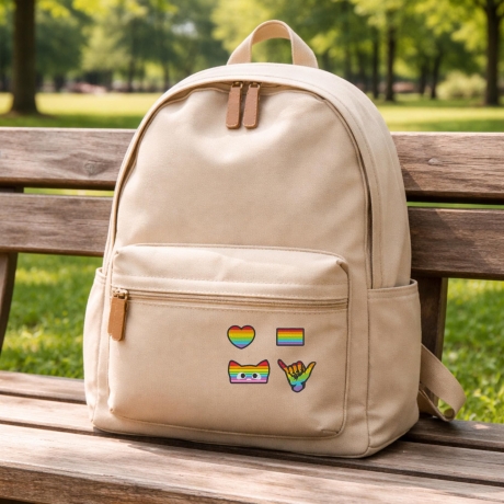 Pride Patch Bundle, 4 Mini Applikationen Set 3-4 cm groß