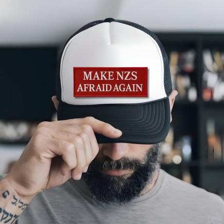 Make NZS Afraid erneut – Anti-Faschismus & Nazi, für Taschen, Jacken, Kleidung, Filz Aufnäher