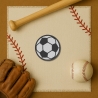 Sport Patch, Gesticktes Fussball Applikation, Sportabzeichen zum aufbügeln oder aufnähen