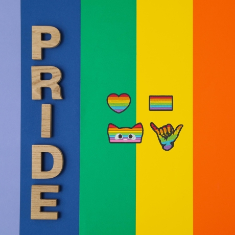 Pride Patch Bundle, 4 Mini Applikationen Set 3-4 cm groß