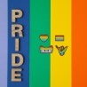 Pride Patch Bundle, 4 Mini Applikationen Set 3-4 cm groß