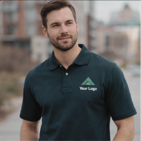 Besticktes Poloshirt, individuelles Logo oder Bild, individuelle Arbeitskleidung