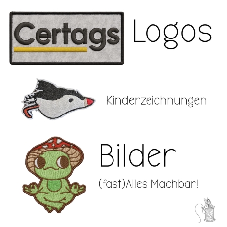 Individuell Bestickter Aufnäher, Patch nach Wunsch | Custom Patch