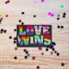 Pride Aufnäher | Love Wins – Bestickter LGBTQ+ Aufnäher mit Regenbogen-Flaggen | Aufbügeln