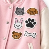 Tier Aufnäher Set, Haustier Thema Gestickte Aufnäher 6-7 cm, Patches zum Aufbügeln