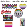 Pride Aufnäher – Bestickter Corgis LGBTQ+ Aufnäher, Regenbogen Flagge