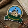Neuschwanstein Aufnäher | Deutschland Reise Aufnäher | Schloss Neuschwanstein Stickpatch | Bayern Souvenir Aufnäher | Wander & Travel-Abzeichen