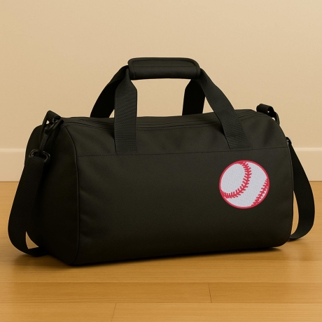 Baseball Patch: Rundes Bügelbild für Sportfans (7 cm)