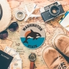 Travel Aufnäher | Washington State Orca | Andenken, Los Angeles Geschenk | Aufbügeln