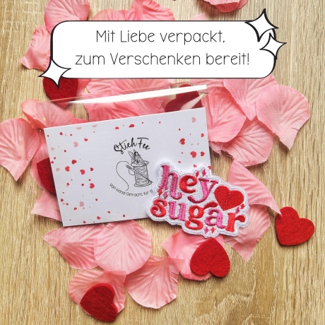 Tierliebhaber Aufnäher | Tatze mit Herz Design | Gestickte Aufbügler, Farben anpassbar