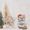 Weihnachtscorgis Aufnäher | Hund Aufnäher mit Keksen,bestickt, ca. 8cm, zum aufbügeln
