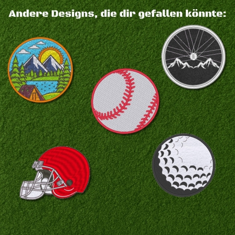 Sport Patch, Gesticktes Fussball Applikation, Sportabzeichen zum aufbügeln oder aufnähen