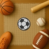 Sport Patch, Gesticktes Fussball Applikation, Sportabzeichen zum aufbügeln oder aufnähen