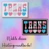 Trans Pride Patch: Gestickte LGBTQ+ Aufnäher (8 cm)