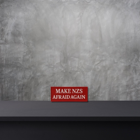 Make NZS Afraid erneut – Anti-Faschismus & Nazi, für Taschen, Jacken, Kleidung, Filz Aufnäher