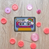 90s Mixtape Patch, Besticktes Retro Kassette Design