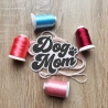Dog Mom Patch: Gestickte Applikation mit eigenen Farben