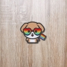Pride Aufnäher – Bestickter Corgis LGBTQ+ Aufnäher, Regenbogen Flagge