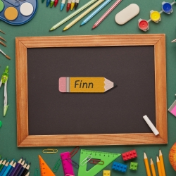 Custom Pencil Patch - 8 cm, Individuell, ideal für Schulstart