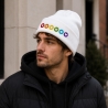 Regenbogen Beanie mit Herz Stickerei | Pride Mütze 