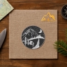 Camping Patch: Berg Zelt Motiv Bügelbild
