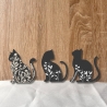 Blumen Katze Patch: Gestickte Applikation, anpassbare Farben (7 cm)