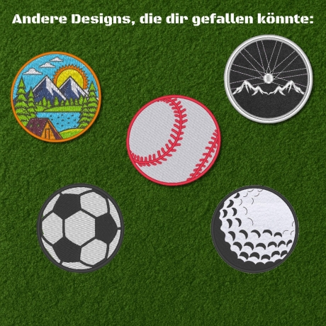 Football Patch: Helm Gestickte Aufbügler, Anpassbare Farben & Anzahl