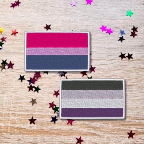 Pride Flagge Patch gesticktes Regenbogen Bügelbild LGBTQ Pride Accessoires für Jacke, Tasche, Hut