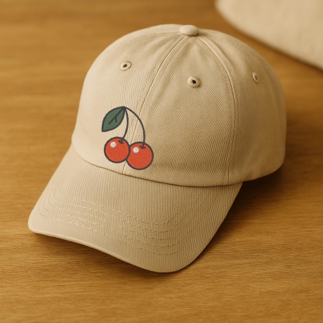 Retro Patch Kirschen– Stickpatch in Wunschgröße | Vintage, Rockabilly, Frucht