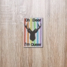 LGBTQ Aufnäher Oh Deer I'm Queer, Bestickter Pride Patch, 7 cm