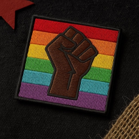 Rainbow Fist Aufnäher: LGBTQ+ Pride | 6cm