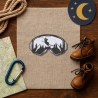 Ski Patch für Tasche Ski Aufnäher Berglandschaft Natur gestickt