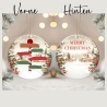 Familie Weihnachten benutzerdefinierte Ornament | Bis zu 9 Namen | Personalisierte Urlaub Dekor