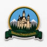 Neuschwanstein Aufnäher | Deutschland Reise Aufnäher | Schloss Neuschwanstein Stickpatch | Bayern Souvenir Aufnäher | Wander & Travel-Abzeichen